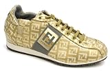 Fendi - Fendi Gold Leather Casual Sport Size 40.5 Ladies Shoes 8E1273YNXF0QD2