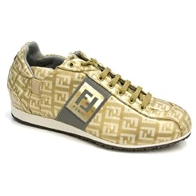 Click here to buy Fendi Gold Leather Casual Sport Size 37 Ladies Shoes 8E1273YNXF0QD2 by Fendi.