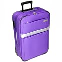 L. Lambertazzi Medium 24 Inch Lightweight Suitcase (Purple)