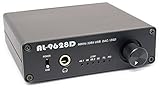 Amulech　ハイレゾ音源対応 PCM 96KHz/32Bit // DSD 2.82MHz(88.2KHz/32Bit)  USB-DAC + ヘッドホンアンプ 、USB-DDC ,　同軸（COAXIAL)出力,　USBバスパワー　または　ACアダプター動作可能,　　AL-9628D