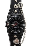 TimerMall OEM - Montre Homme - Quartz - Cuir - Pirate cadran de la boussole noire analogue synth??tique Sport Watches