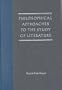 Philosophical Approaches to the Study of Literature
