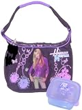 Hannah Montana Bag Glitter Graphics Black/purple + Snack Container