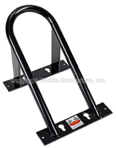 Marson Low Profile Chock Permanent Motorcycle Wheel Chocks - Designed for Sport Bikes Black On Sale