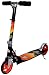 bike*star 145mm (5.7 Inch) Foldable Kick Push Kids Scooter - Colour Black & Orange