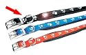 Reflective Dog Collar Soft Protection Nylon Black 16"