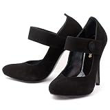 el dantes -- *Amaya Black Suede -- Women's Shoes,Pumps,Mary Jane