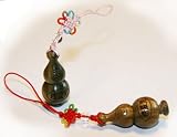Chinese wooden Calabash charm pendant with secret hidden compartment