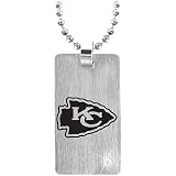 Team Titanium Kansas City Chiefs Logo Steel Dog Tag