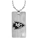 Team Titanium Kansas City Chiefs Logo Steel Dog Tag