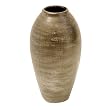Handcrafted Sleek Charcoal Terracotta Cylinder Vase