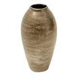 EXP Handcrafted Sleek Charcoal Terracotta Cylinder Vase