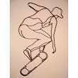 Skate Boarder / Skater Iron Sports Shadow Decorative Wall Art