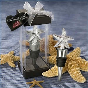 Click to buy Maine Wedding Venues: Starfish Bottle Stopper Favor beach theme wedding favors from Amazon!