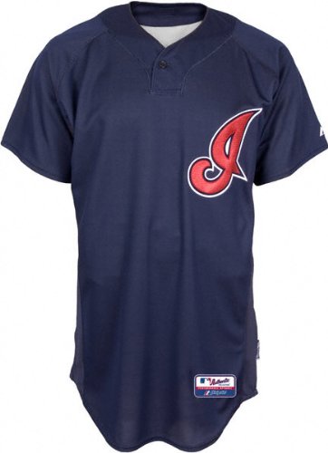 Cleveland Indians Authentic Batting Practice Jersey - Navy Medium