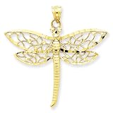 14K Diamond-cut Dragonfly