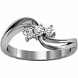 14K White Gold Diamond Ring - 0.15 Ct.