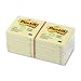 Recycled Self-Stick Note Pads – Canary Yellow