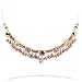 Ayala Bar Necklace - Classic Collection - in Gold, Pearly Silver, Iridescent Crystal and Jewel Pink Tones #3973 S11 ANK ONK