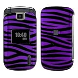 LG Accolade VX5600 Cell Phone Purple/Black Zebra Design Protective Case Fac ....