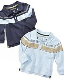 Greendog Baby Boy ong-Sleeved Broad Stripe Polo
