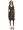 Everly Grey Women's Nicole Scoop Neck Dress, Black Stripe, X-Small
