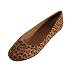 TAN LEOPARD PRINT BALLET FLAT SHOES WOMEN'S SIZE 7