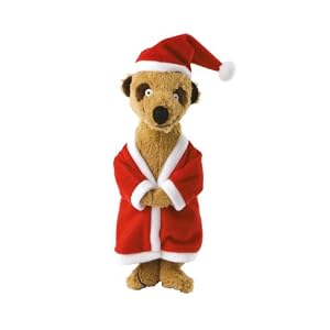 Santa Meerkat Christmas Dog Toy