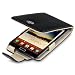 SAMSUNG GALAXY NOTE N7000 TERRAPIN ECHTES LEDER TASCHE CASE H�LLE IN SCHWARZ + QUBITS MICROFIBER TISSUE