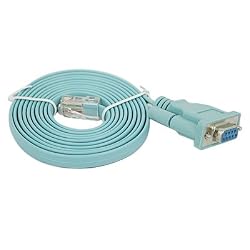 HDE&reg; 9-Pin Serial Port to RJ45 Cat5 Ethernet LAN Adapter Cable