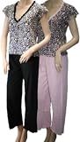 Anucci Animal Print Cotton Jersey Pyjamas LN325