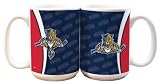 NHL Florida Panthers 15-Ounce White Silhouette Mug (2 Pack)