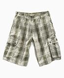Hurley Boys Checker Plaid Shorts-Tank
