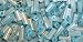 Glass Beads In Hanging Tubes - Bugle #2 Blue Ceylon 32 Gr