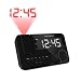 Magnasonic MAAC500 AM/FM Projection Clock Radio with WakeUp! Battery Backup Alarm, Jumbo 1.2 inch LED Display, SelfSet Auto Time Set & Dual Alarm