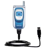 Classic Straight USB Cable for the Samsung SGH-T200 with Power Hot Sync and Charge capabilities - Gomadic Brand w/ TipExchange Technology