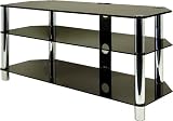 Centurion GT5 Black Premium Contemporary Design Flat Screen 32"-60" Glass Stand