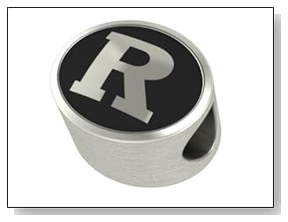 Rutgers University College Bead Fits Most Pandora Style Bracelets Including Pandora Chamilia Biagi Zable Troll and More. This High Quality Bead is Made In The U.S.A. And Is In Stock for Immediate Shipping