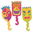 12 ct Tiki Mask Flexi Cupcake Picks