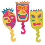 12 ct Tiki Mask Flexi Cupcake Picks