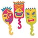 12 ct Tiki Mask Flexi Cupcake Picks