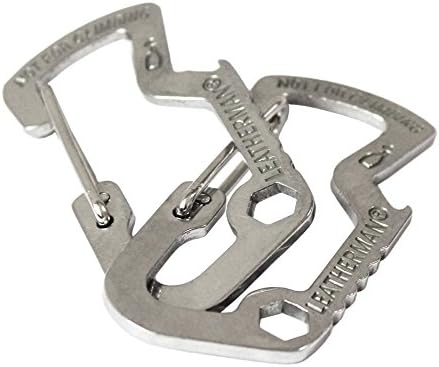 Hikingjoy 2pcs Carabiner Screw Lock Hooks, Practical Spring Snap Key Chain Clip Hook Outdoor Hiking Buckle