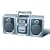 Jwin Jxcd4300 3-Piece Home & Go Cd/Cassette Player