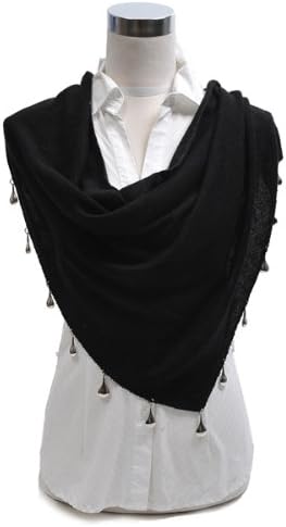 100% ViscoseTeardrop Charm Accents Shawl Scarf