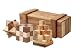 Magic Box with 3 Wooden Puzzles Gift Set - Open the Trick Box to Find 3 Great Puzzles Inside
