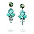 Amaro Jewelry - Earring with Blue Howlite, Chrysocolla and Turquoise #PC13SOO AOE