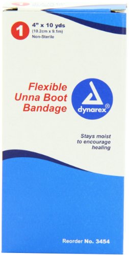 Dynarex Unna Boot Bandage, 4 Inches X 10 Yards, 12 Count On Sale