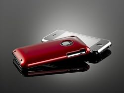 Acase(TM) Apple iPhone 3G, 3GS Metallic Slim Fit Case - Rouge Red