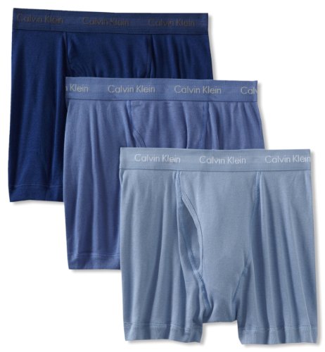 Calvin Klein Men's 3-Pack Classic Boxer Brief, Blue Depths, Medium