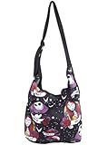 The Nightmare Before Christmas Jack and Sally Tattoo Hobo Bag